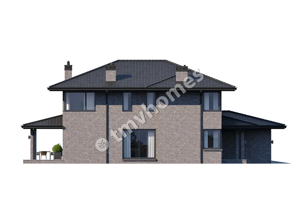 House Plan: 2884 ft², 2 Stories, 5 Beds, 2 Baths, Open Floor Plan, 2-Car Garage