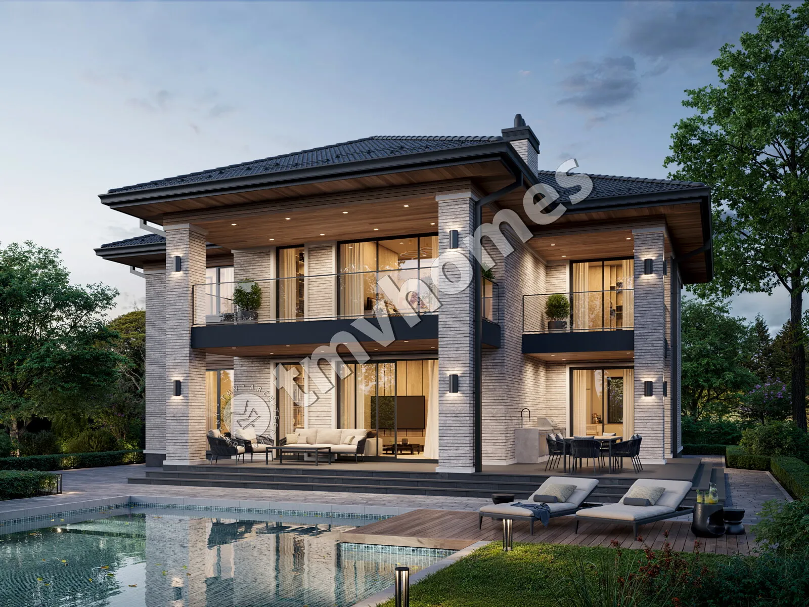 House Plan: 3335 ft², 2 Stories, 4 Beds, Home Office, 3 Baths, Carport