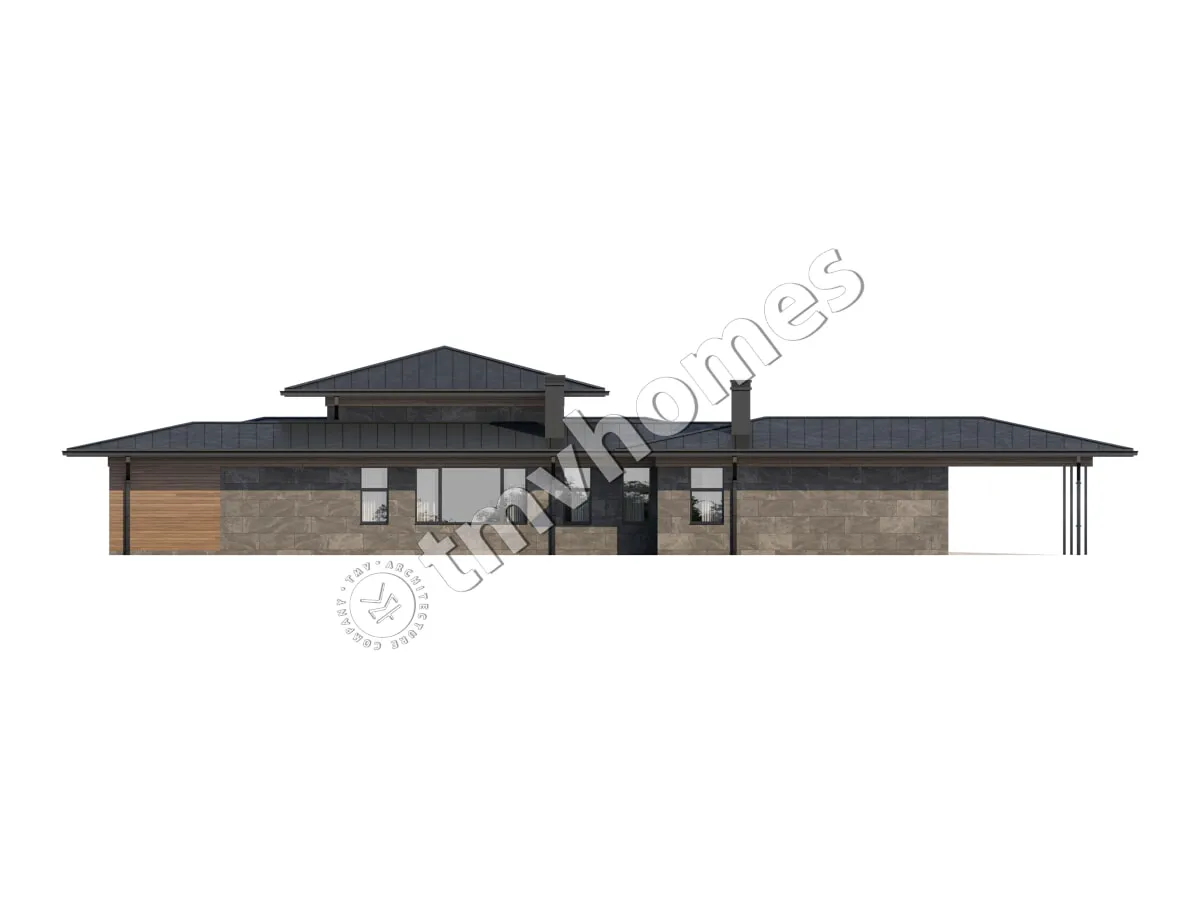 House Plan: 2774 ft², 1 Story, 4 Beds, Home Office, 5 Baths, Open Floor Plan, 2-Car Garage