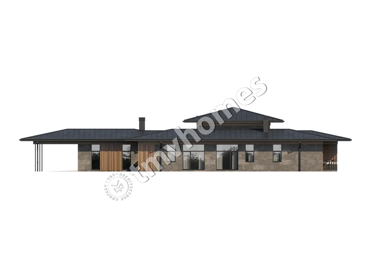 House Plan: 2774 ft², 1 Story, 4 Beds, Home Office, 5 Baths, Open Floor Plan, 2-Car Garage