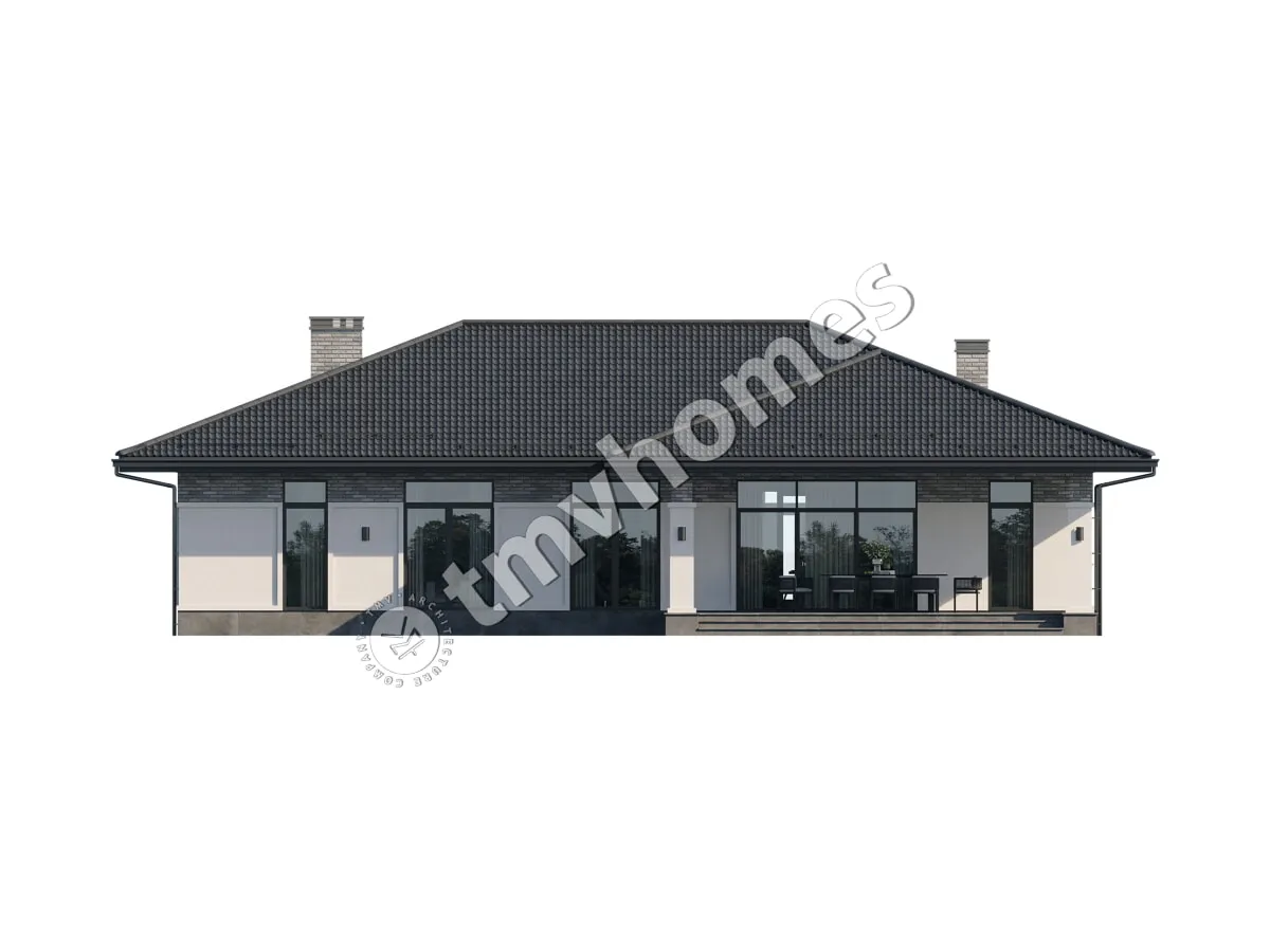 House Plan: 1569 ft², 1 Story, 3 Beds, 3 Baths, Open Floor Plan, 1-Car Garage