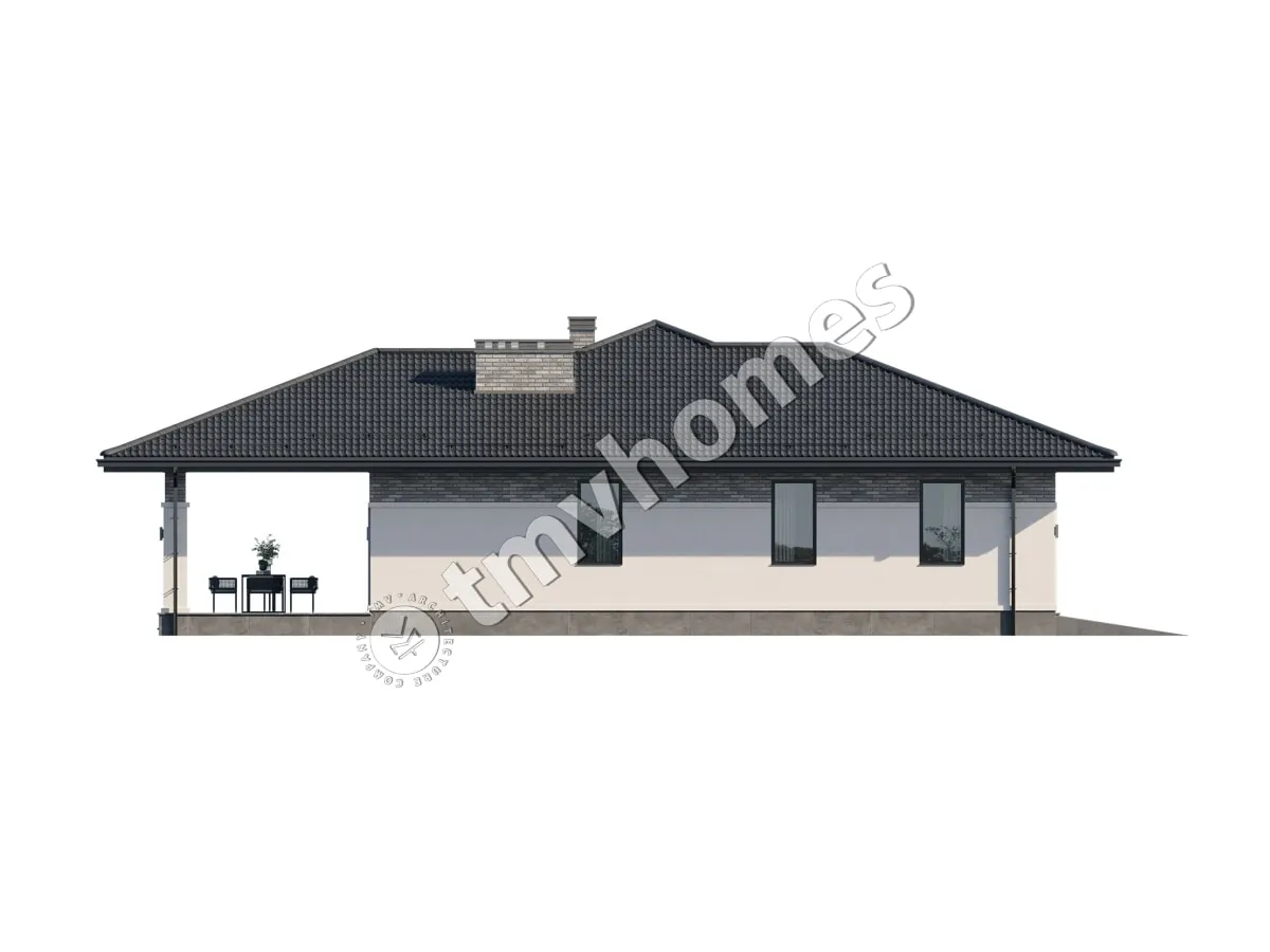 House Plan: 1569 ft², 1 Story, 3 Beds, 3 Baths, Open Floor Plan, 1-Car Garage