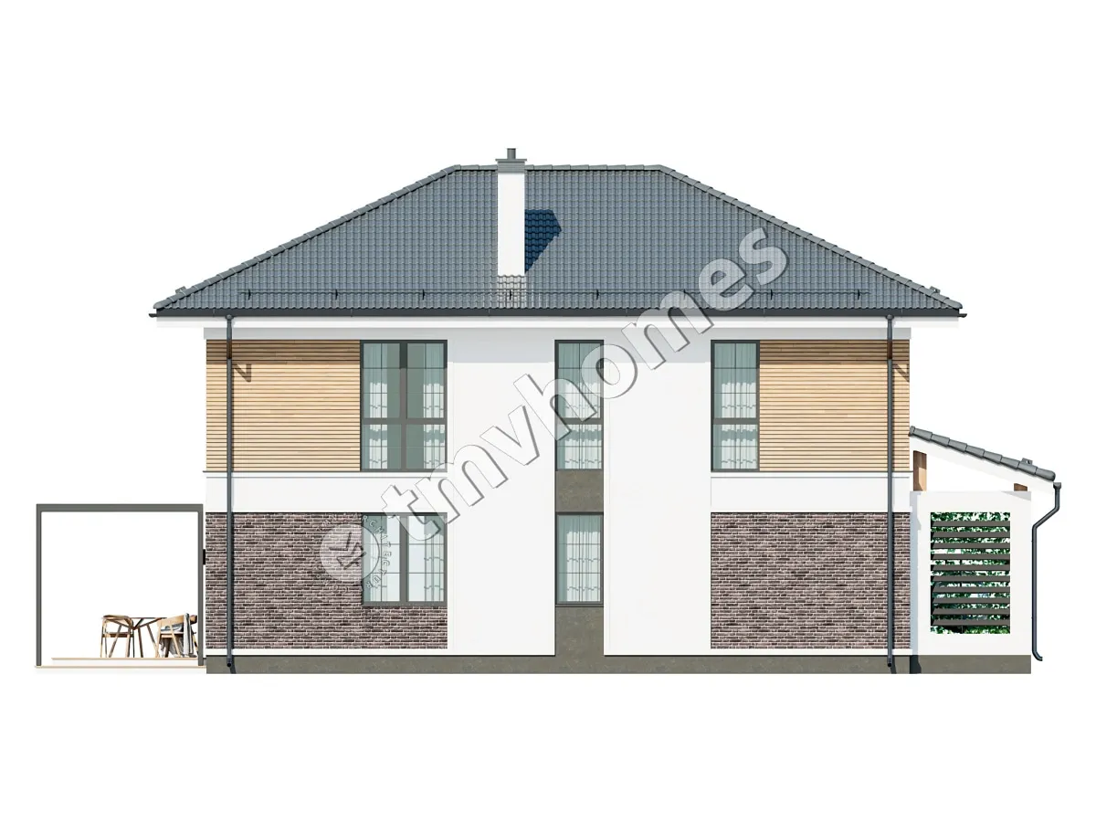 House Plan: 2002 ft², 2 Stories, 5 Beds, 2 Baths, Open Floor Plan