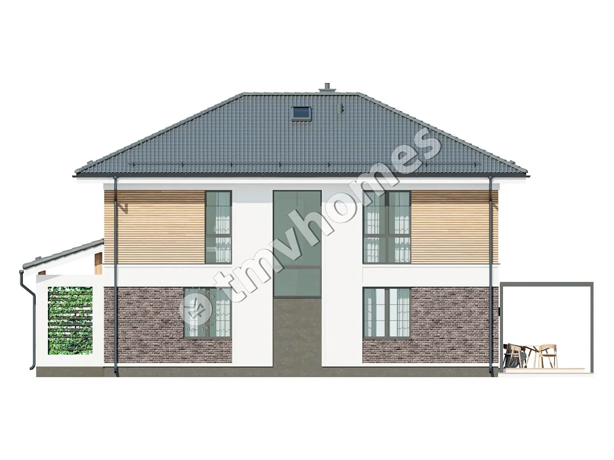 House Plan: 2002 ft², 2 Stories, 5 Beds, 2 Baths, Open Floor Plan