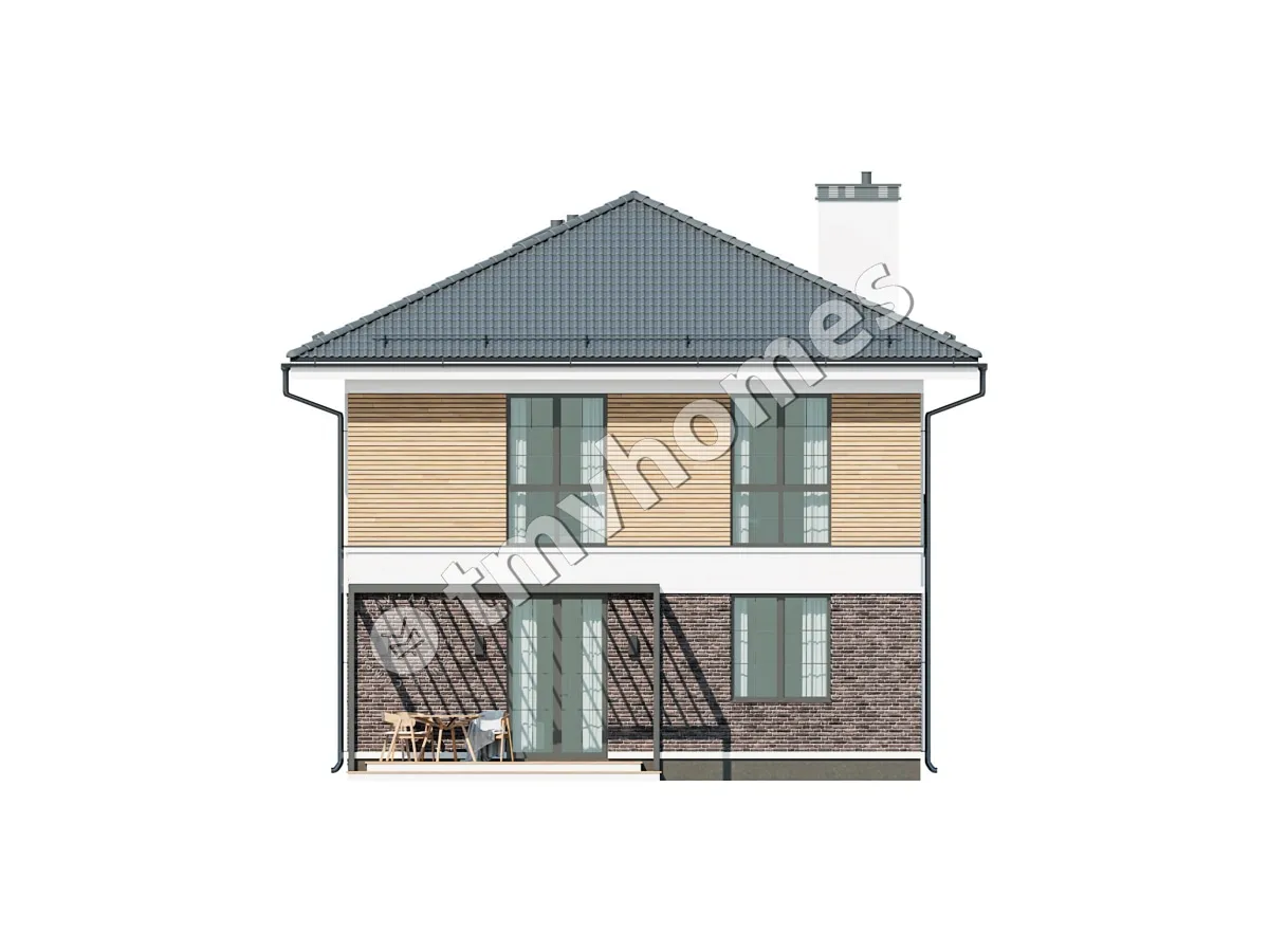 House Plan: 2002 ft², 2 Stories, 5 Beds, 2 Baths, Open Floor Plan