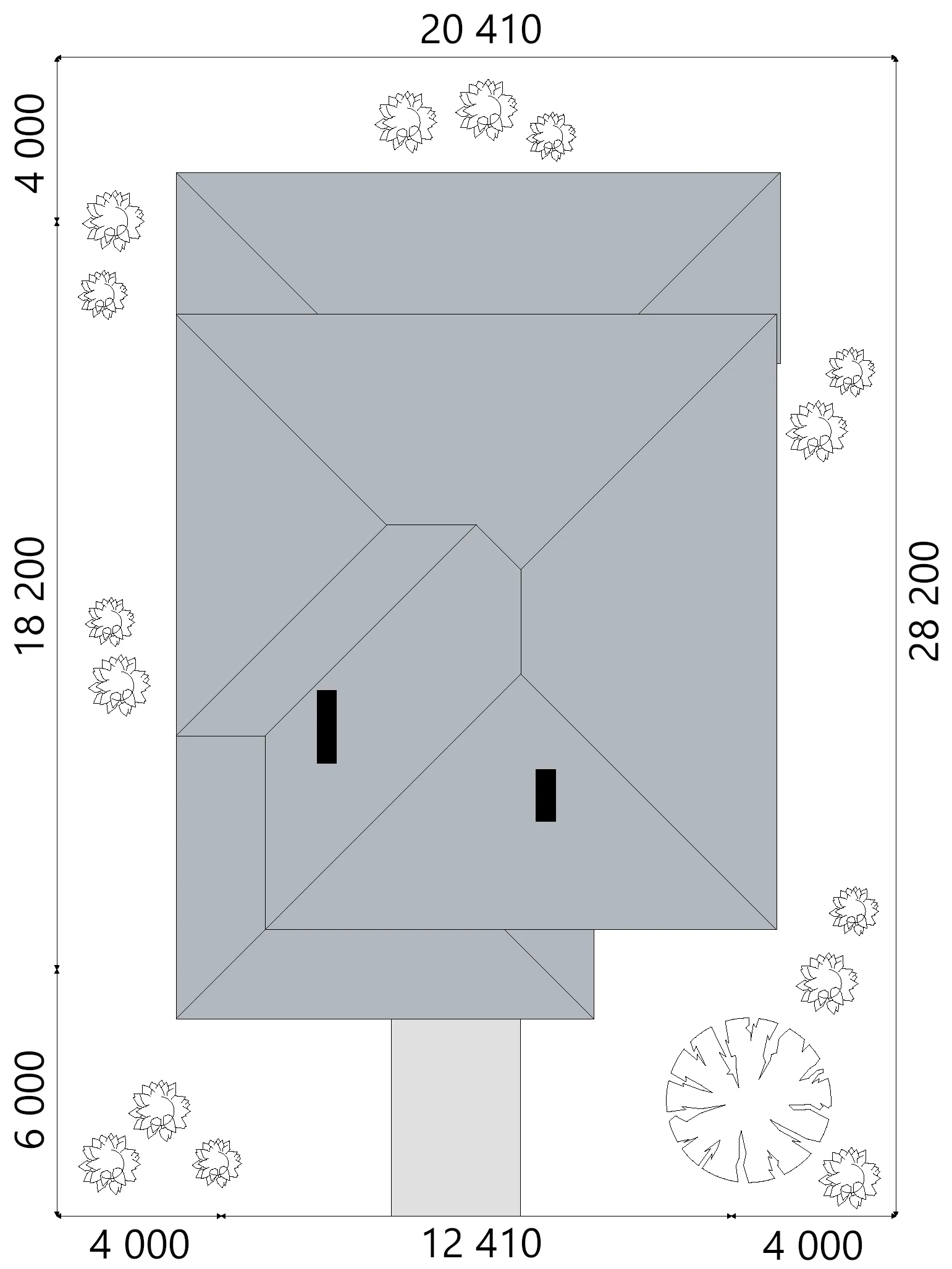 House Plan: 2760 ft², 2 Stories, 4 Beds, Home Office, 3 Baths, Open Floor Plan