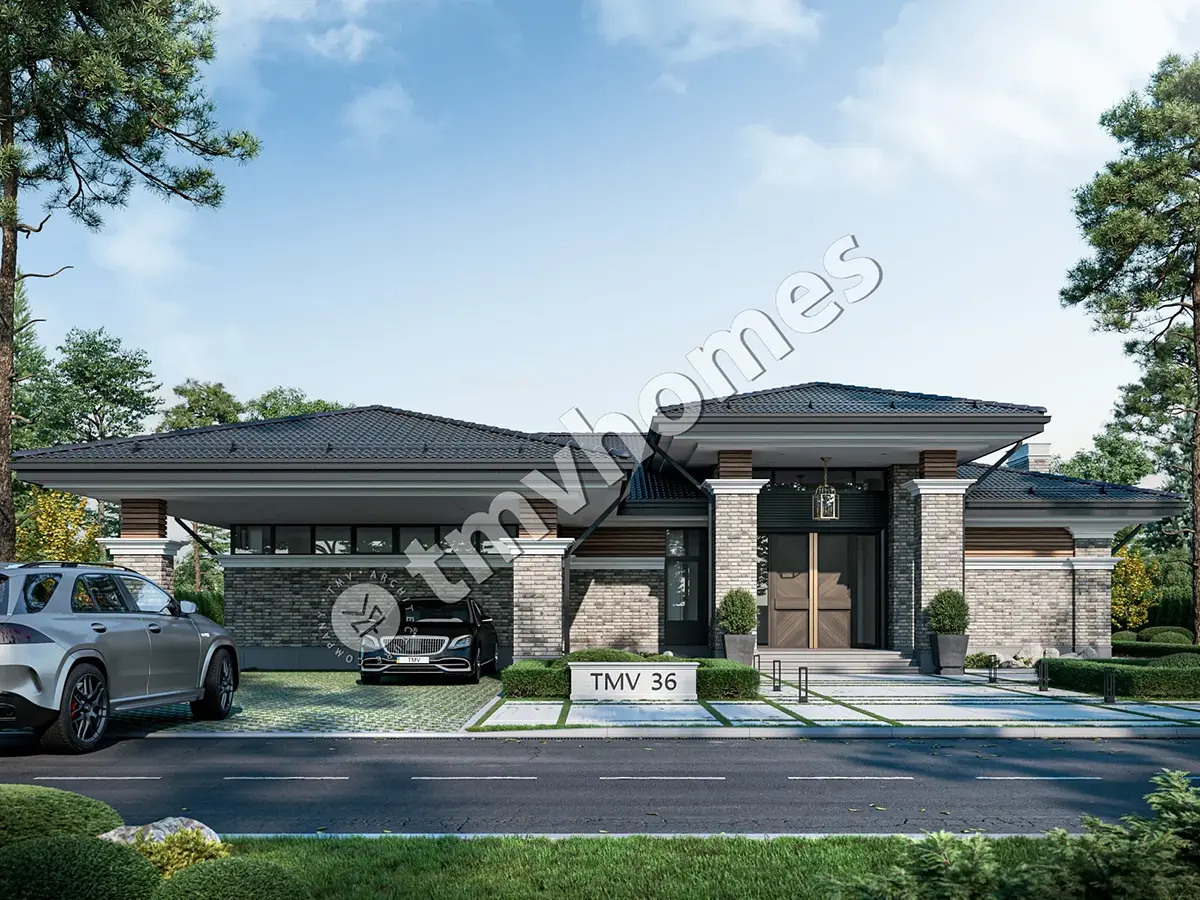 House Plan: 2330 ft², 1 Story, 3 Beds, 3 Baths, Open Floor Plan, Carport
