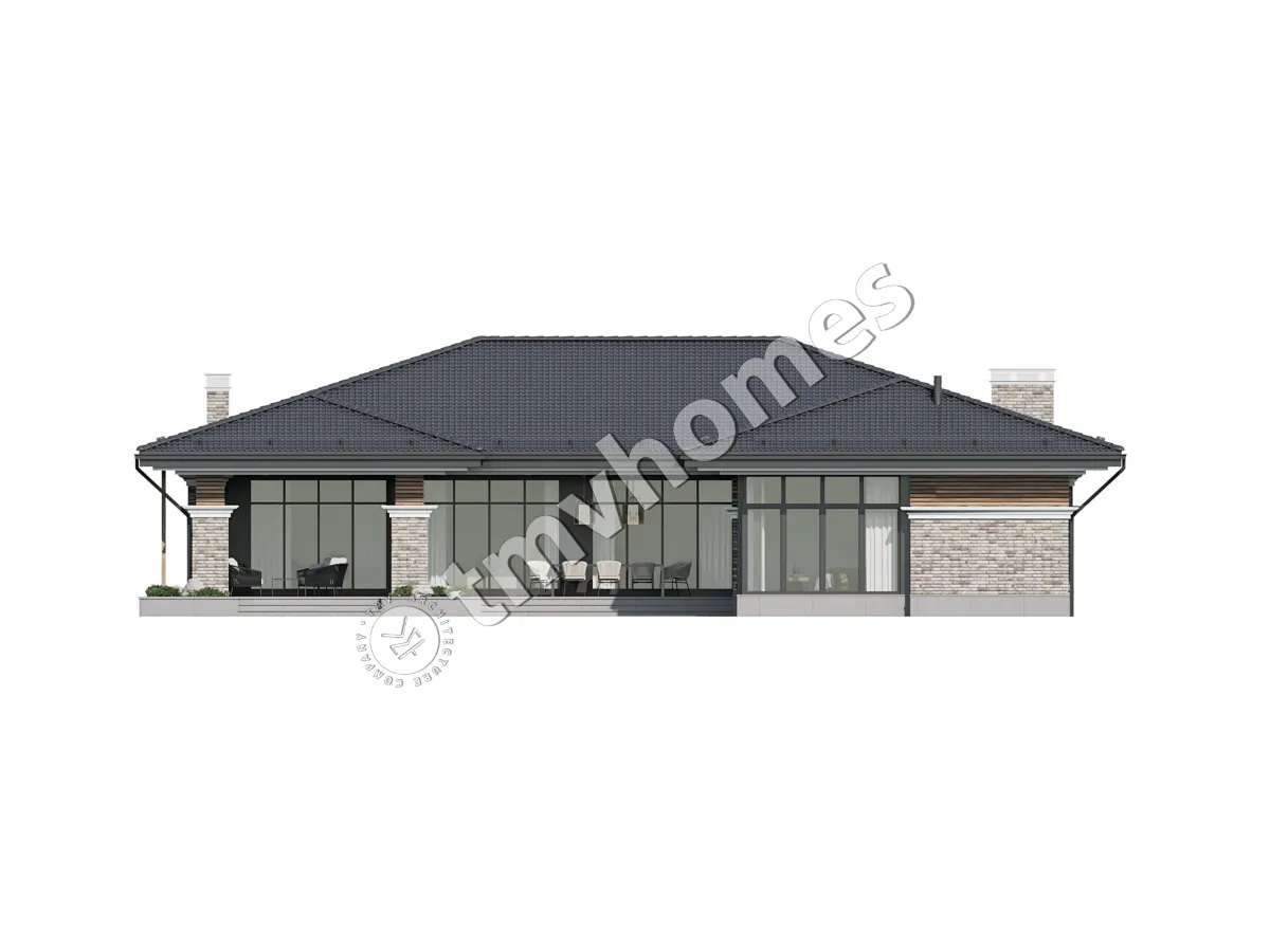 House Plan: 2330 ft², 1 Story, 3 Beds, 3 Baths, Open Floor Plan, Carport
