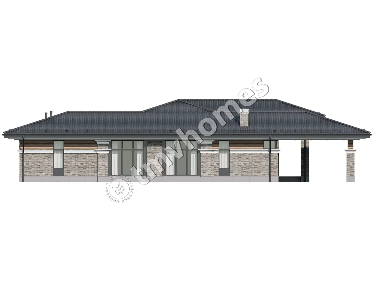House Plan: 2330 ft², 1 Story, 3 Beds, 3 Baths, Open Floor Plan, Carport