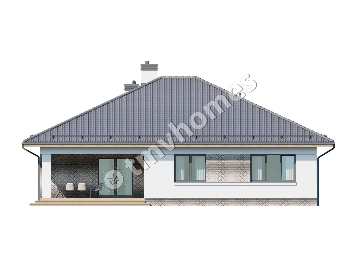 House Plan: 1490 ft², 1 Story, 3 Beds, 2 Baths, Open Floor Plan, 1-Car Garage