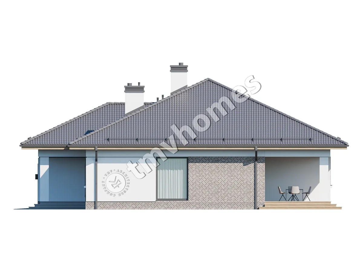 House Plan: 1490 ft², 1 Story, 3 Beds, 2 Baths, Open Floor Plan, 1-Car Garage