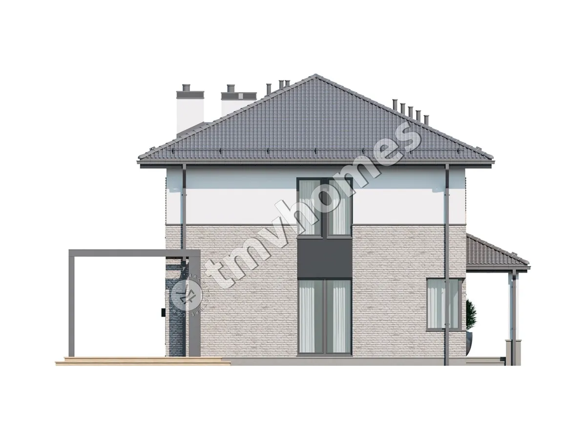 House Plan: 2244 ft², 2 Stories, 3 Beds, Home Office, 3 Baths, Open Floor Plan, 1-Car Garage