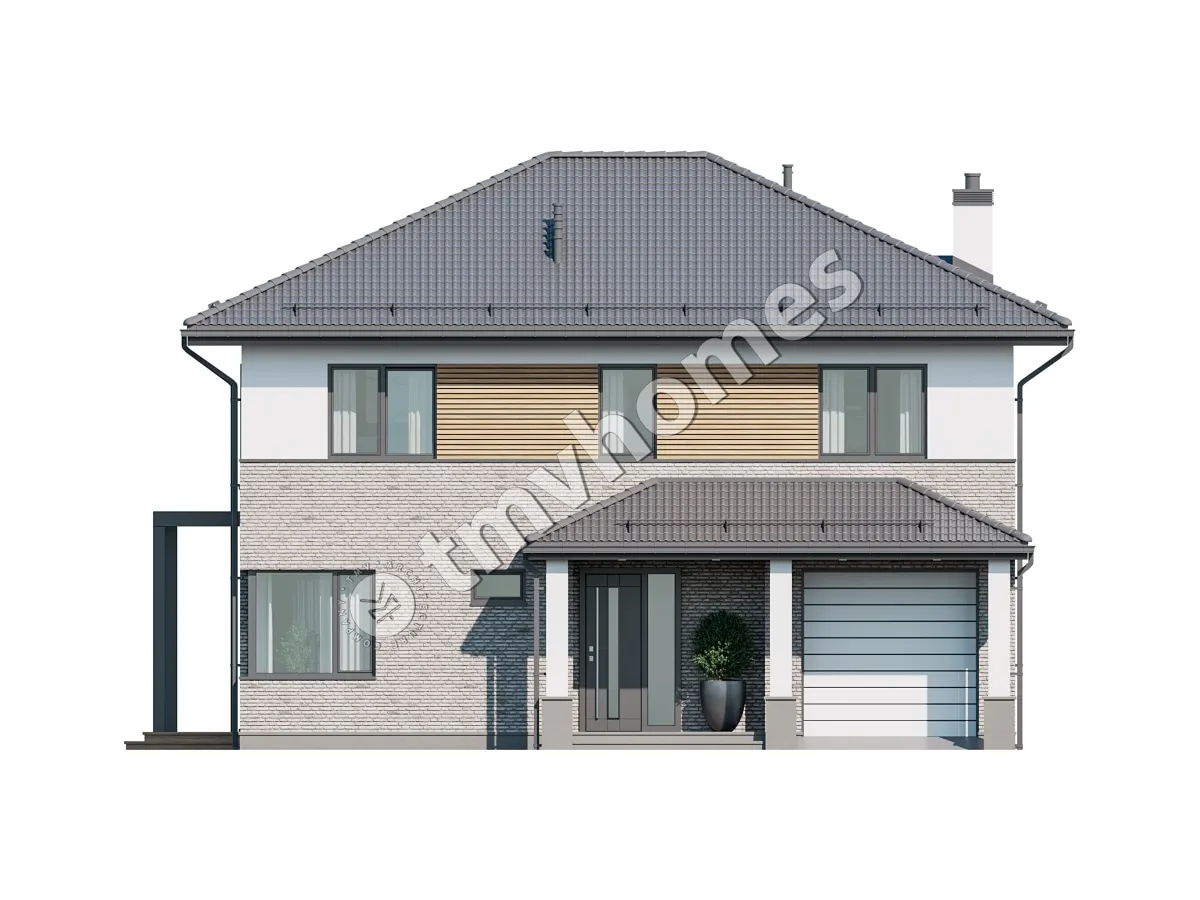 House Plan: 2244 ft², 2 Stories, 3 Beds, Home Office, 3 Baths, Open Floor Plan, 1-Car Garage