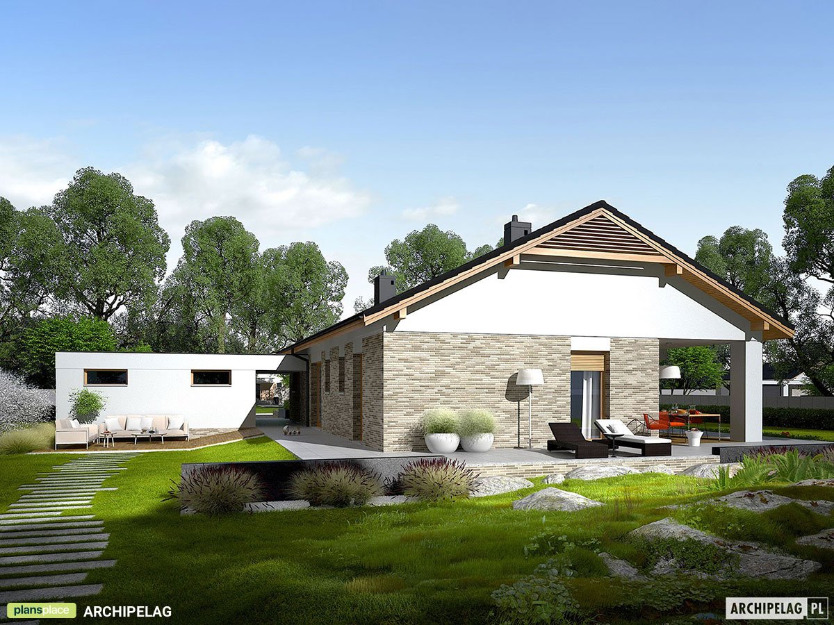 House Plan with Detached Garage and Fireplace in Master Bedroom