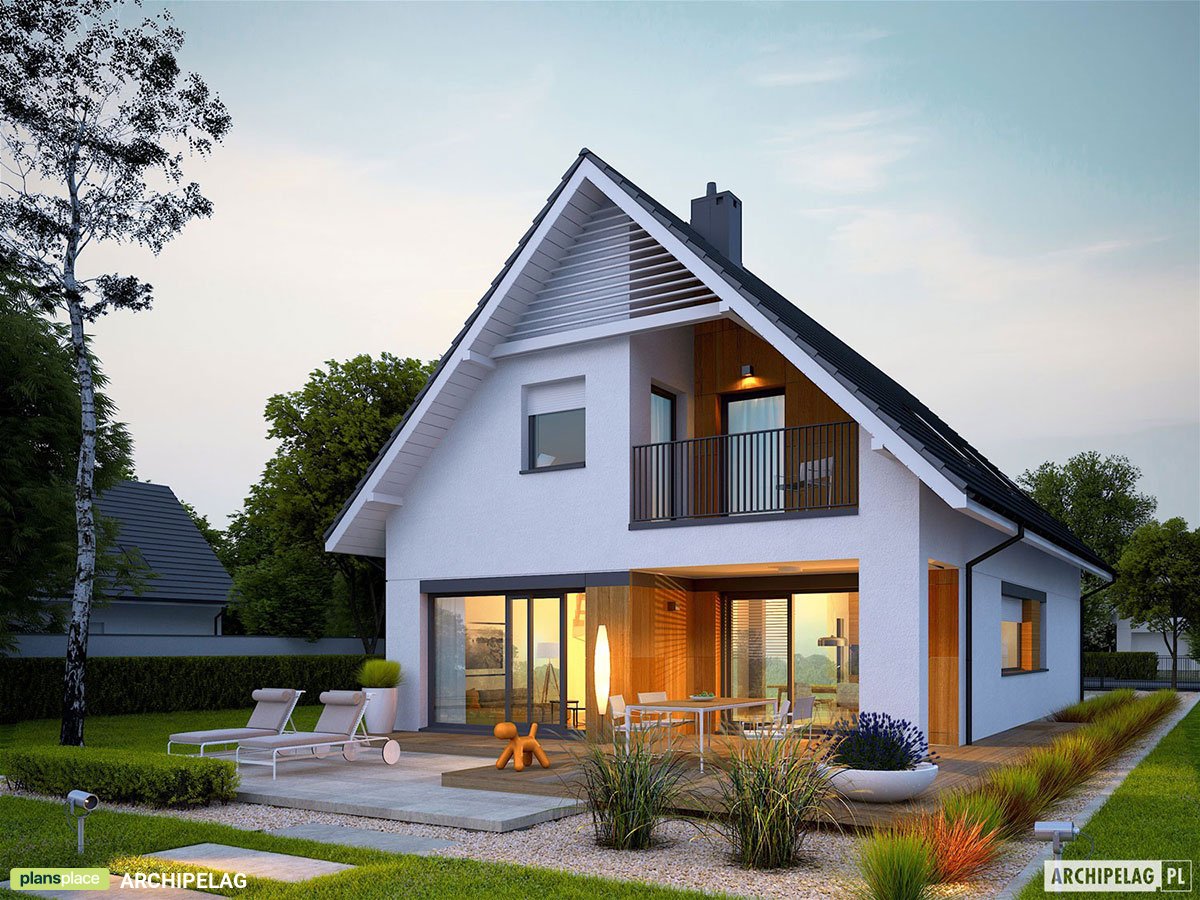 4-Bed, 1400 Sq Ft House Plan with Master Bedroom Upstairs