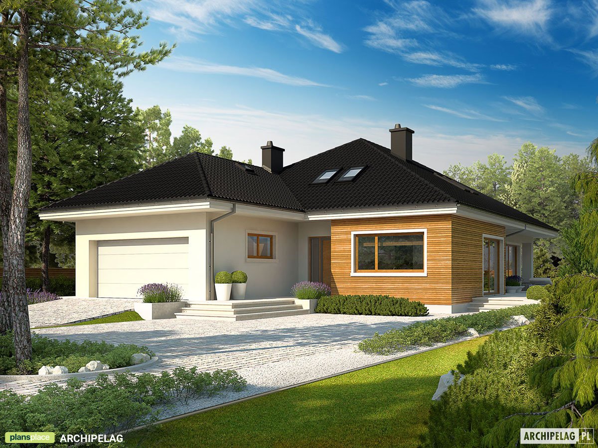 1500 Sq Ft 1-Story House Plan with Optional Bonus Room Upstairs