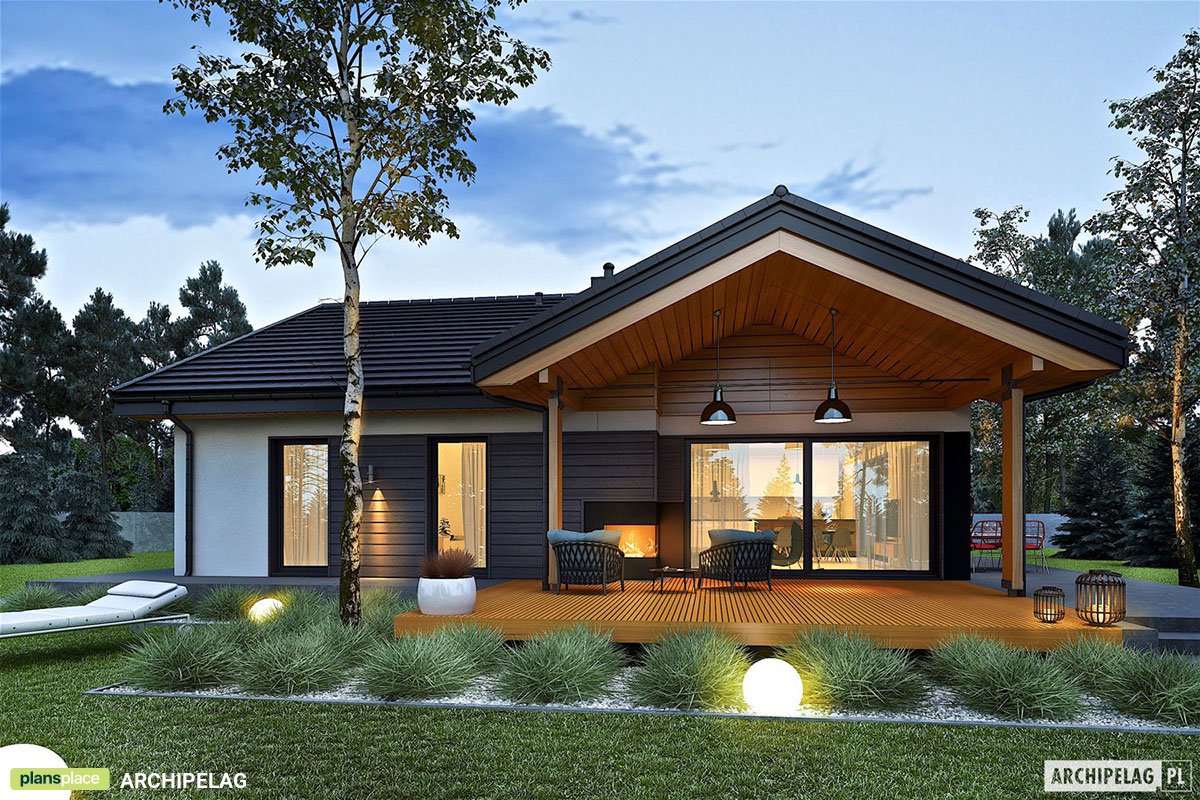1400 Sq Ft House Plan with 2-Car Garage and Open Floor Plan