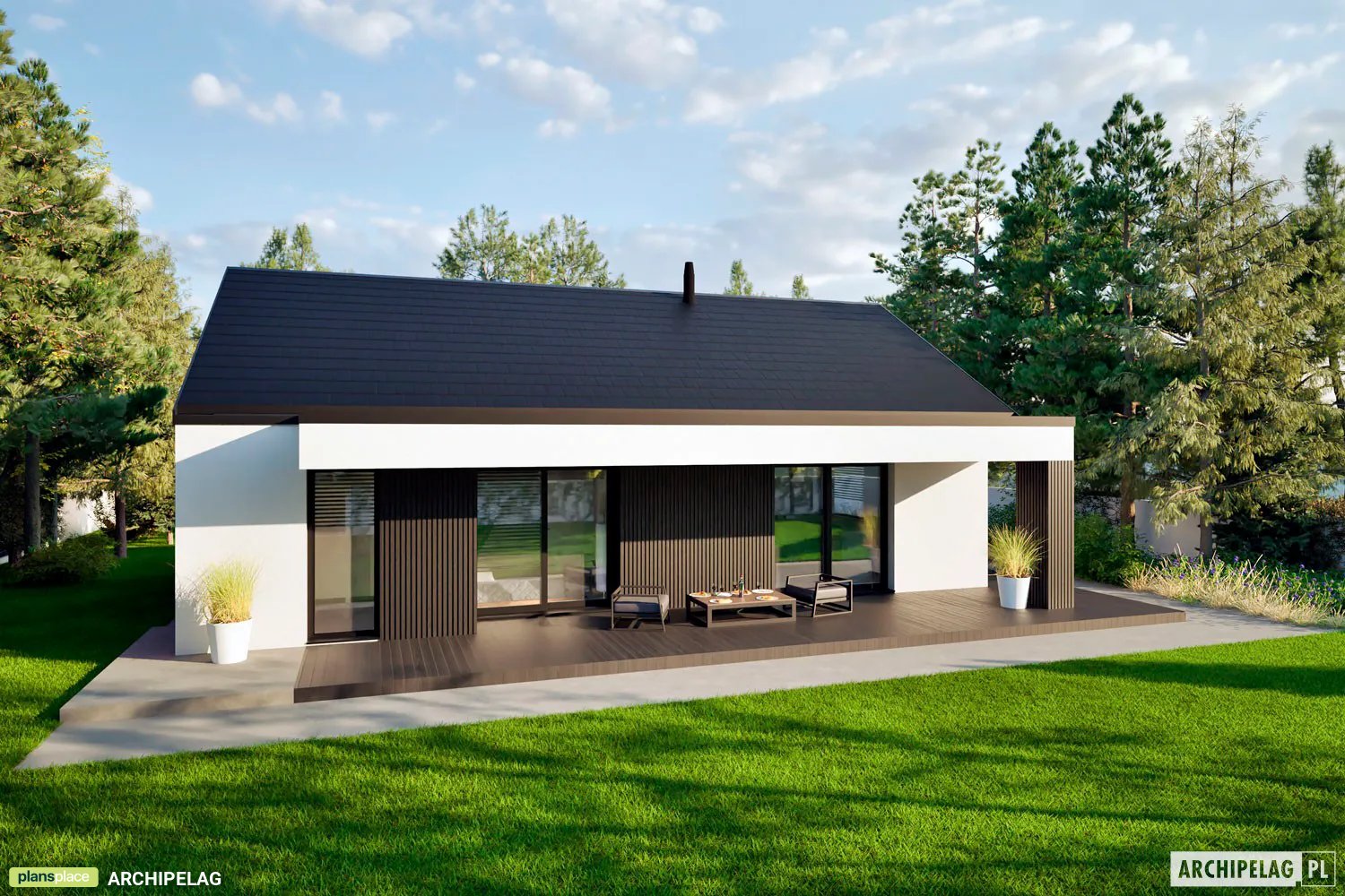 House Plan: 1014 ft², 1 Story, 3 Beds, 1.5 Baths, Open Floor Plan ()