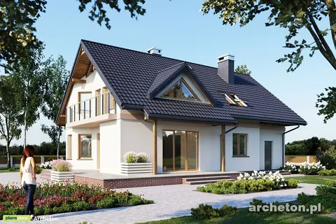 Main Images 1 – Home Plan with Large Kitchen and 1-Car Garage