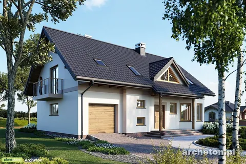 Main Images 1 – Home Plan with Large Kitchen and 1-Car Garage