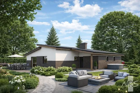 Main Images 2 – 1-Story House Plan 1361 ft², 3 Beds — 48610R