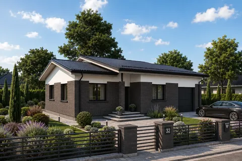 Main Images 3 – 1-Story House Plan 1081 ft², 2 Beds — 43112R