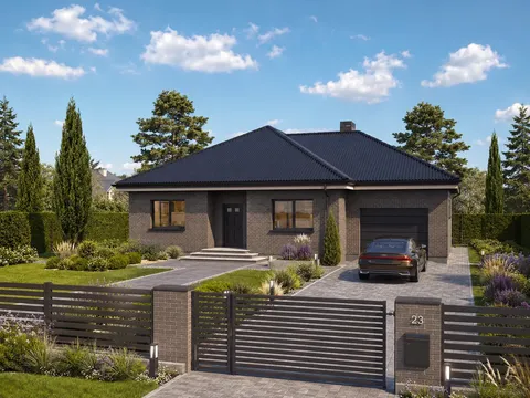 Main Images 3 – 1-Story House Plan 1163 ft², 3 Beds — 15490R
