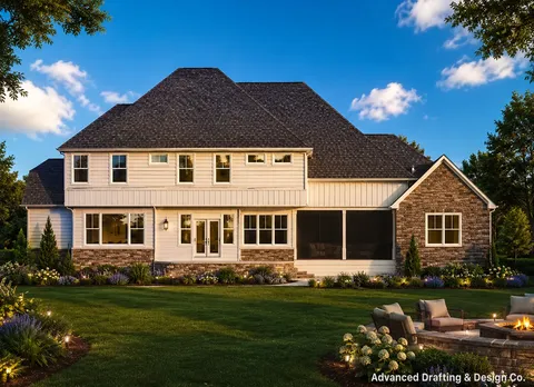 Main Images 4 – 1.5-Story House Plan 4682 ft², 4 Beds — 32450R