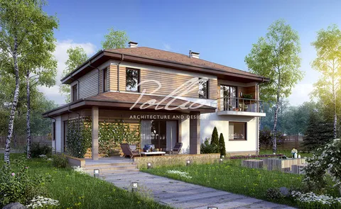 Main Images 1 – 2-Story House Plan 2167 ft², 3 Beds — 19339C