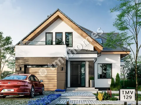 Main Images 4 – 1.5-Story House Plan 2202 ft², 3 Beds — 68057C