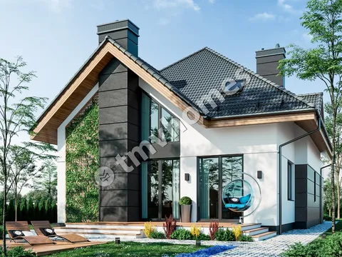 Main Images 3 – 1.5-Story House Plan 2202 ft², 3 Beds — 68057C