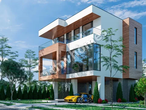 Main Images 4 – 3-Story House Plan 1555 ft², 3 Beds — 10865C