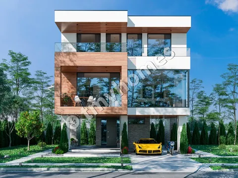 Main Images 3 – 3-Story House Plan 1555 ft², 3 Beds — 10865C