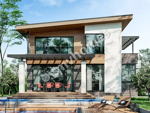 Main Images 4 – 2-Story House Plan 2218 ft², 3 Beds — 93623C