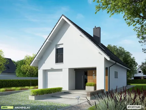 Main Images 1 – 1400 Sq Ft House Plan with Master Bedroom Upstairs