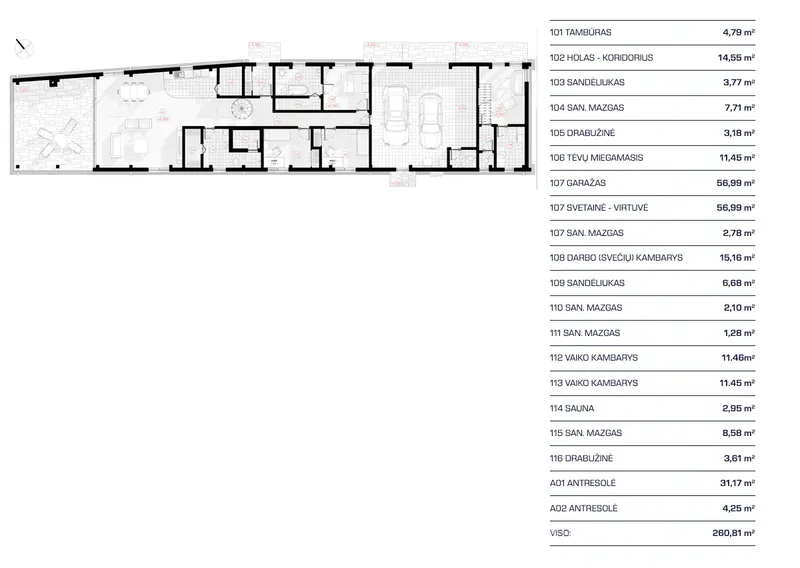 Main Floor 11 – 1-Story House Plan 2194 ft², 3 Beds — 65507R