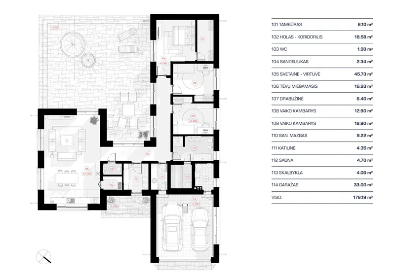 Main Floor 11 – 1-Story House Plan 1574 ft², 3 Beds — 72423R
