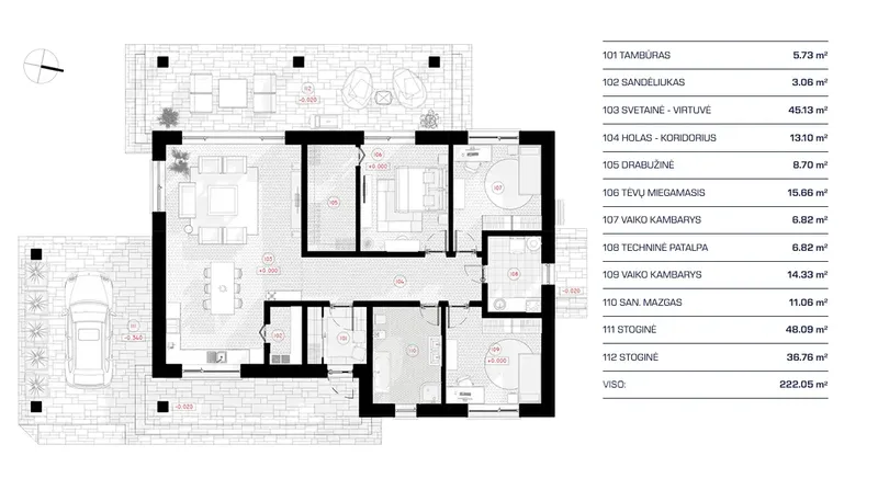 Main Floor 10 – 1-Story House Plan 1477 ft², 3 Beds — 51426R