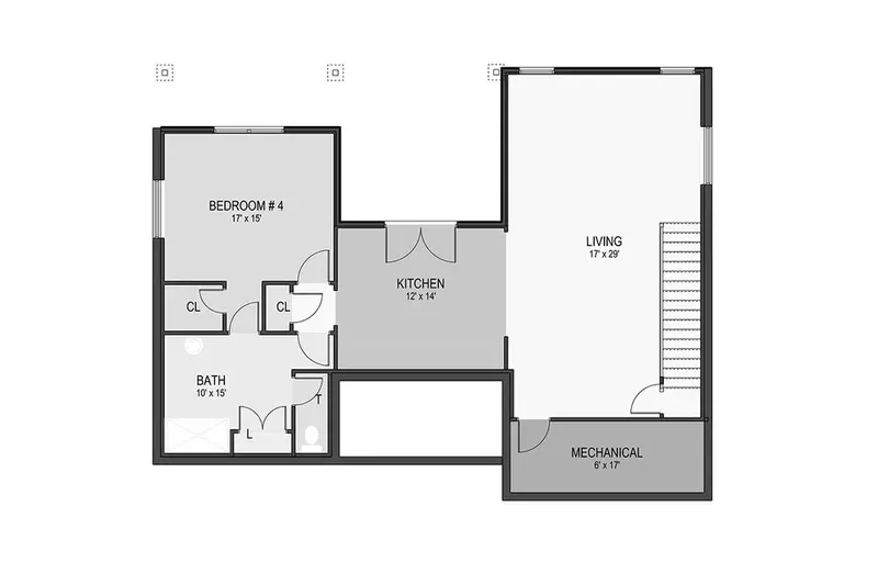 Basement 10 – 1.5-Story House Plan 2170 ft², 4 Beds — 65175R