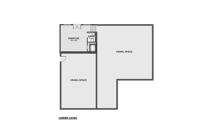 Basement 11 – 1-Story House Plan 1906 ft², 3 Beds — 55885R