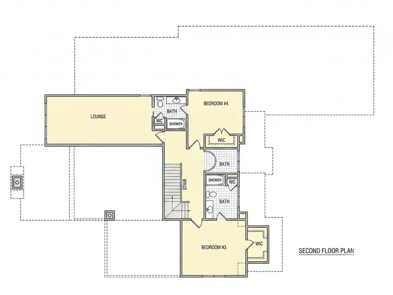 Second Floor 9 – 2-Story House Plan 3800 ft², 4 Beds — 73032R