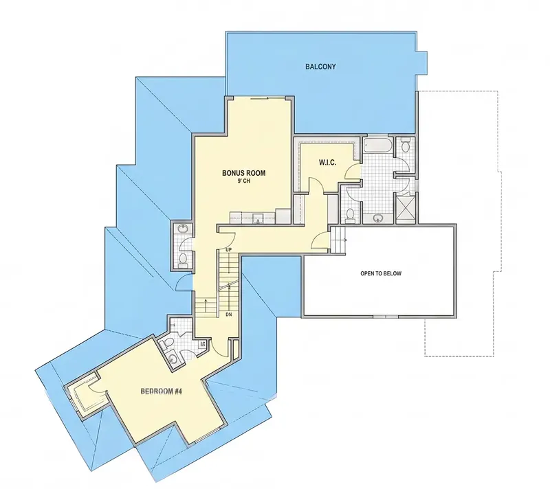 Second Floor 23 – 2-Story House Plan 3558 ft², 4 Beds — 27439R