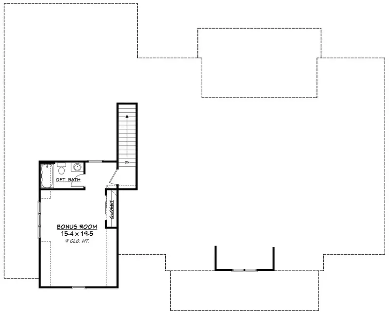 Second Floor 20 – 1-Story House Plan 2742 ft², 4 Beds — 19735R