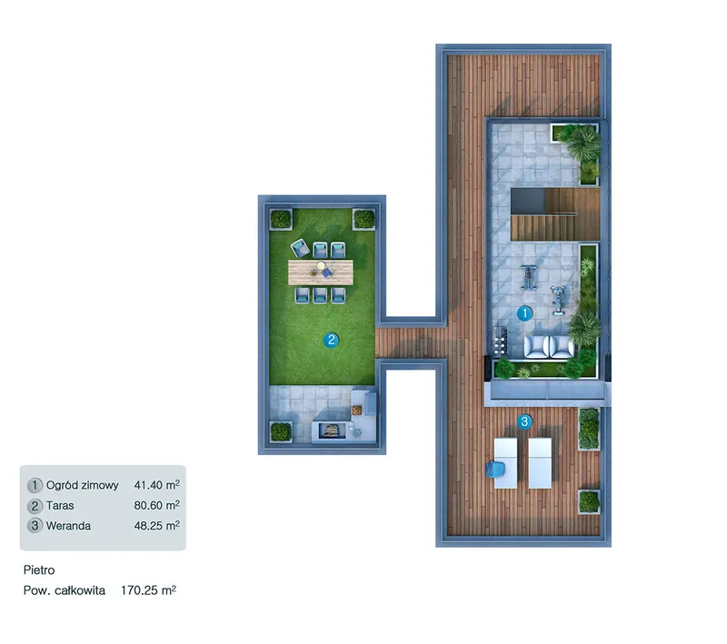 Third Floor 12 – 3-Story House Plan 3639 ft², 4 Beds — 36682C
