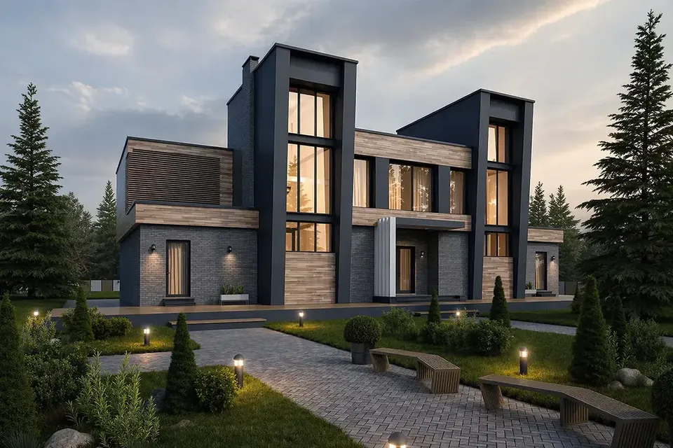 Main Images 1 – 3-Story House Plan 4963 ft², 6 Beds — 37307R