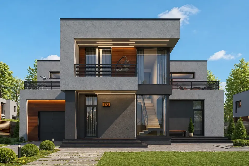 Main Images 2 – 2-Story House Plan 3783 ft², 3 Beds — 55648R