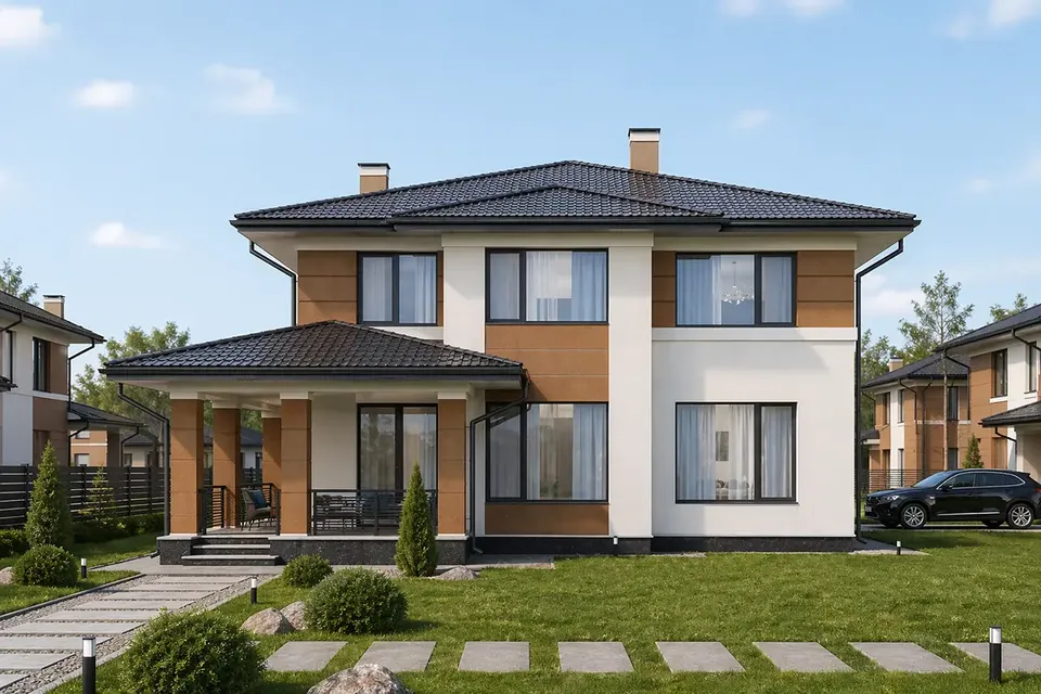 Main Images 2 – 2-Story House Plan 1984 ft², 5 Beds — 10542R