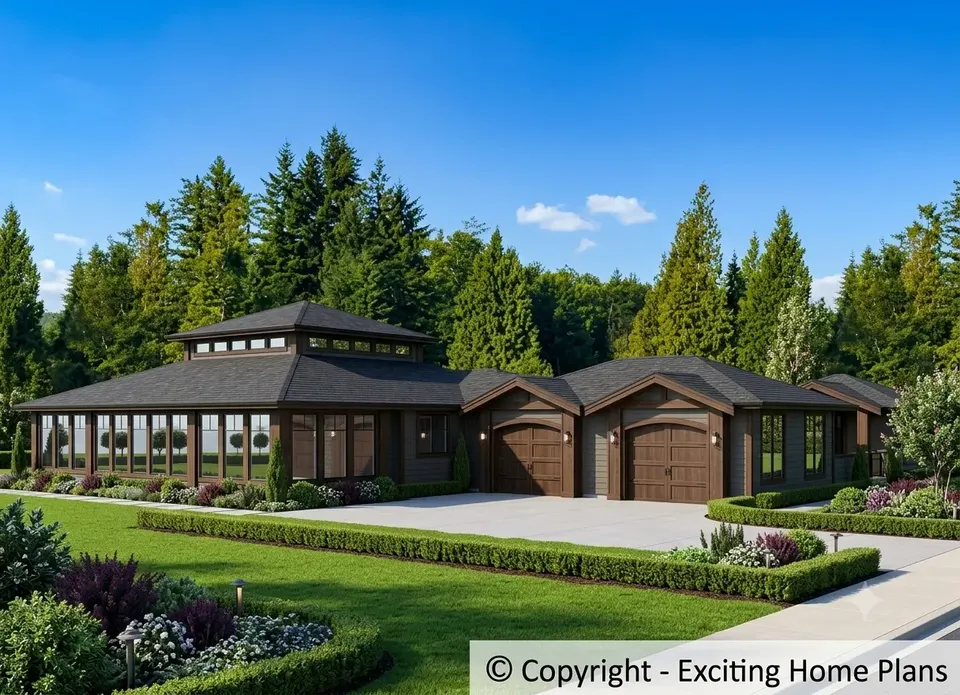 Main Images 2 – 1-Story House Plan 4167 ft², 3 Beds — 93702R