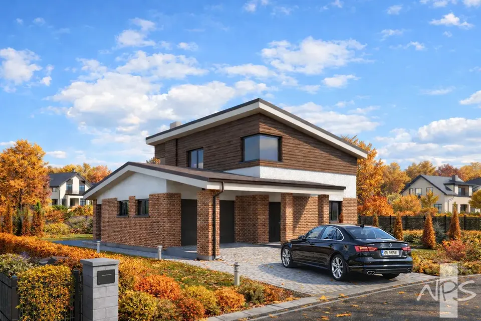 Main Images 1 – 2-Story House Plan 1423 ft², 3 Beds — 64824R
