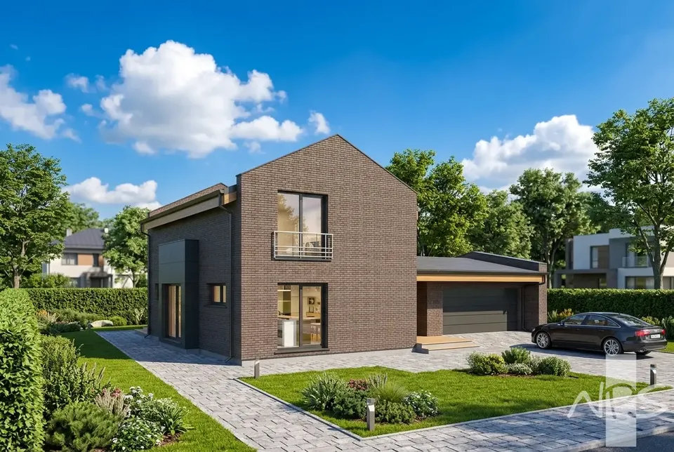 Main Images 1 – 2-Story House Plan 1586 ft², 2 Beds — 78770R